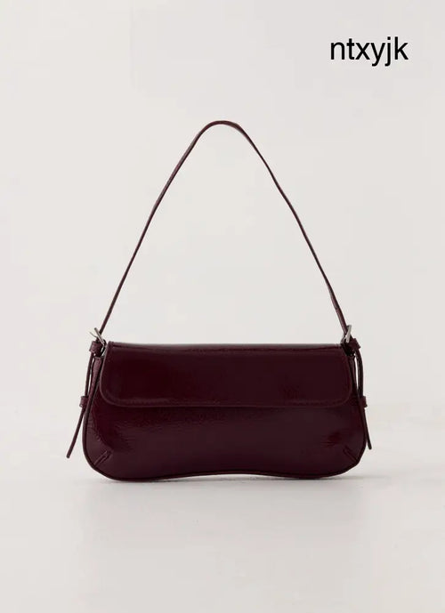 Amoretta Heart Bag - Maroon - Maroon / One Size - Bags & Wallets