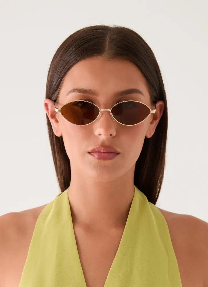 Day Like This Sunglasses - Gold - Gold / One Size - Sunglasses