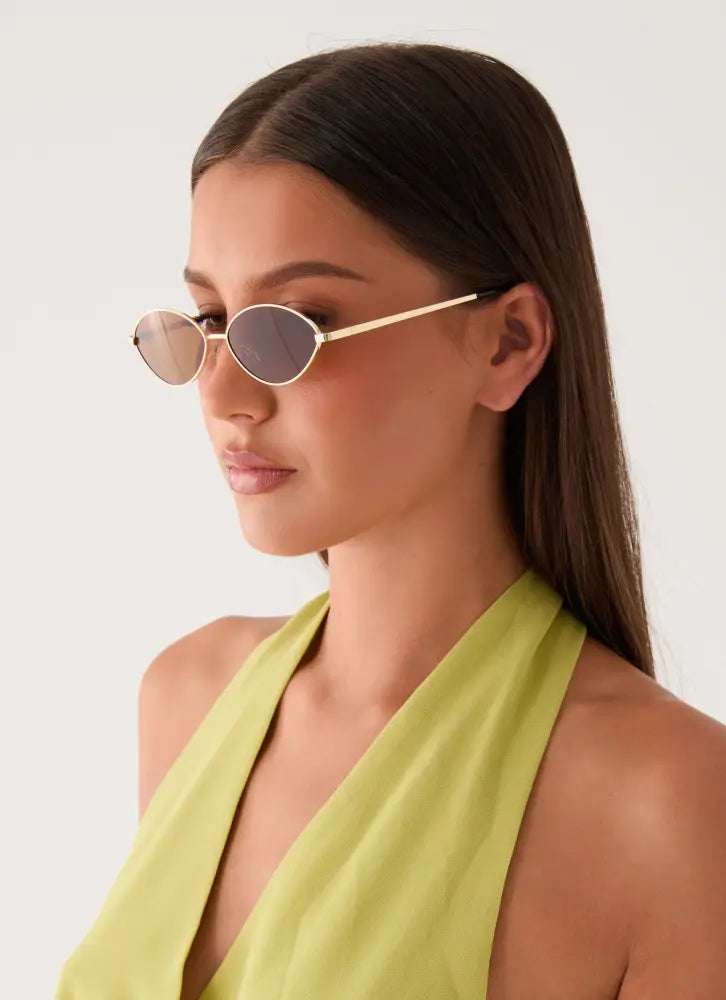 Day Like This Sunglasses - Gold - Gold / One Size - Sunglasses