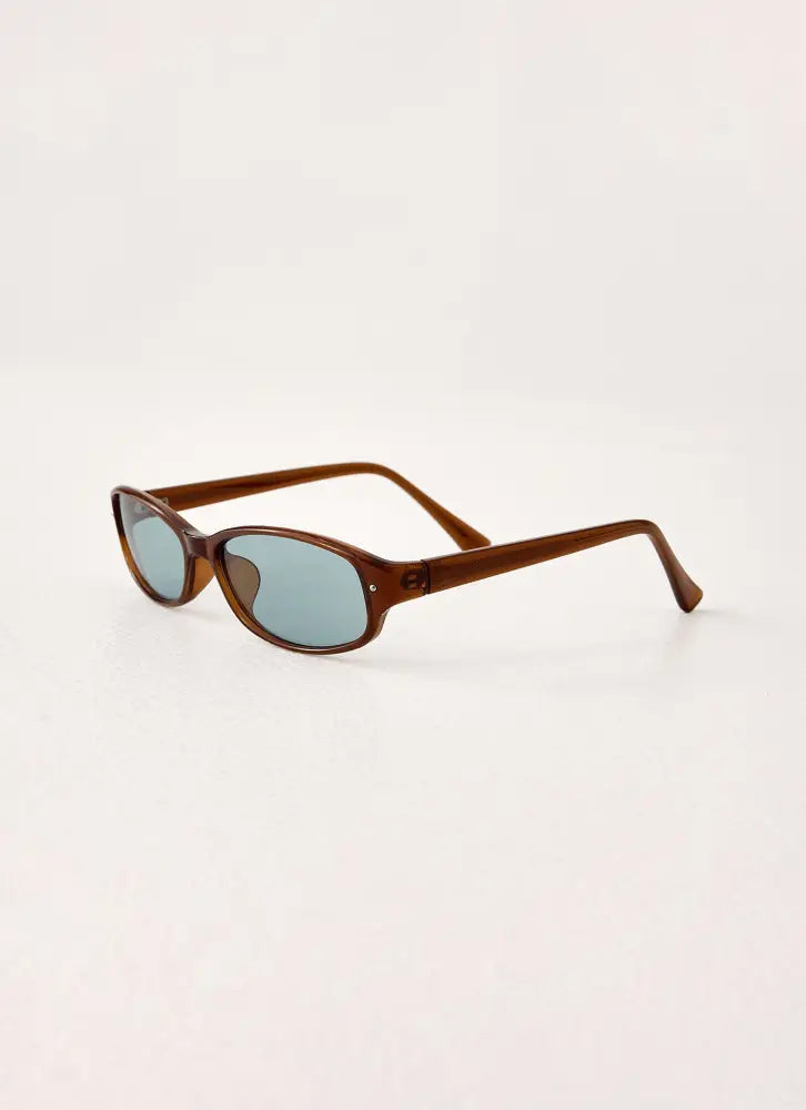 Kiss & Tell Sunglasses - Brown - Brown / One Size - Sunglasses