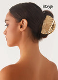 Milano Claw Clip - Gold - Gold / One Size - Hair Accessories