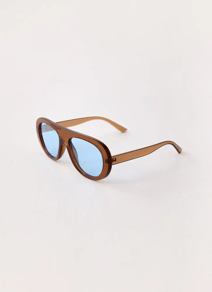 Sunburn Shades Sunglasses - Brown - Brown / One Size - Sunglasses