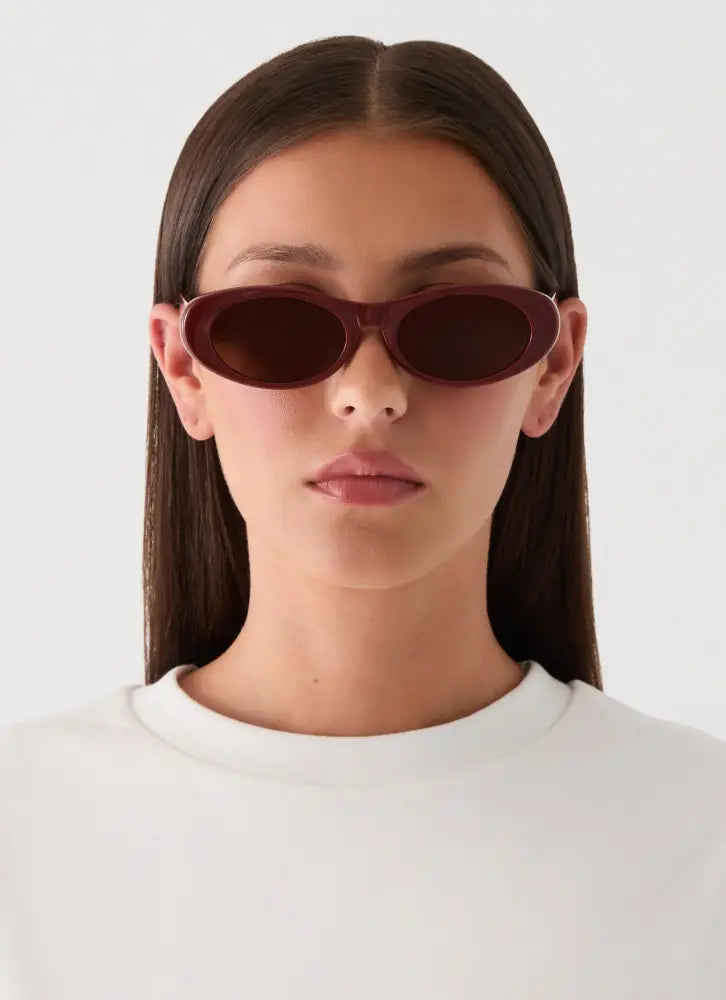 Trouble Maker Sunglasses - Red - Red / One Size - Sunglasses